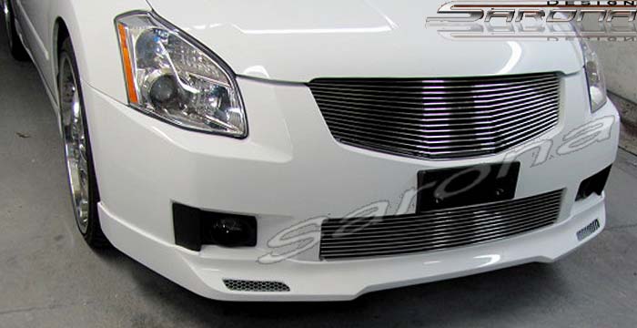 Custom Nissan Maxima Front Bumper Add-on  Sedan Front Lip/Splitter (2007 - 2008) - $290.00 (Part #NS-005-FA)